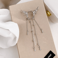 Thumbnail for Geometric Angel Wings Butterfly Dangle Earrings - ArtGalleryZen