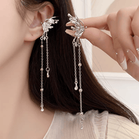 Thumbnail for Geometric Angel Wings Butterfly Dangle Earrings - ArtGalleryZen