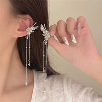 Thumbnail for Geometric Angel Wings Butterfly Dangle Earrings - ArtGalleryZen