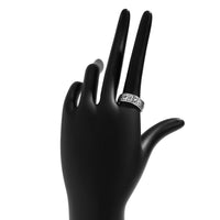 Thumbnail for Geometric Antique Silver Mahjong Ring - ArtGalleryZen