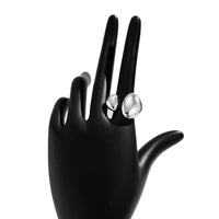 Thumbnail for Geometric Chunky Asymmetric Pattern Open Ring - ArtGalleryZen