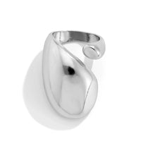 Thumbnail for Geometric Chunky Gold Silver Plated Waterdrop Open Ring - ArtGalleryZen