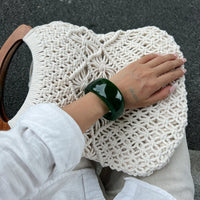 Thumbnail for Geometric Chunky Gradient Resin Bangle Bracelet - ArtGalleryZen