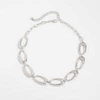 Thumbnail for Geometric Chunky Hoop Cable Chain Choker Necklace Bracelet - ArtGalleryZen