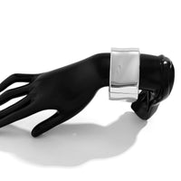 Thumbnail for Geometric Chunky Square Wide Cuff Bangle Bracelet - ArtGalleryZen