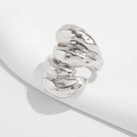 Thumbnail for Geometric Chunky Waterdrop Ring - ArtGalleryZen