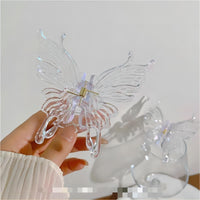Thumbnail for Geometric Crystal Hollow Butterfly Chignon Claw Clip Hair Clip - ArtGalleryZen