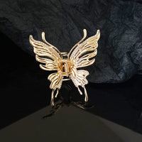 Thumbnail for Geometric CZ Inlaid Hollow Butterfly Hair Claw Clip - ArtGalleryZen