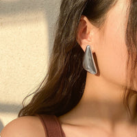 Thumbnail for Geometric Glossy Triangle Dangle Earrings - ArtGalleryZen
