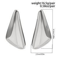 Thumbnail for Geometric Glossy Triangle Dangle Earrings - ArtGalleryZen