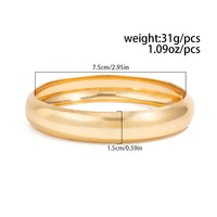 Thumbnail for Geometric Gold Silver Plated Glossy Arm Cuff - ArtGalleryZen
