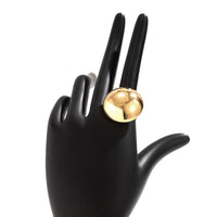 Thumbnail for Geometric Gold Silver Plated Half Ball Open Ring - ArtGalleryZen