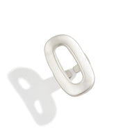 Thumbnail for Geometric Gold Silver Plated Zero Shaped Open Ring - ArtGalleryZen