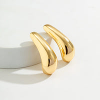 Thumbnail for Geometric Gold Silver Tone Metallic Dangle Earrings - ArtGalleryZen