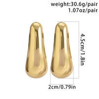 Thumbnail for Geometric Gold Silver Tone Metallic Dangle Earrings - ArtGalleryZen