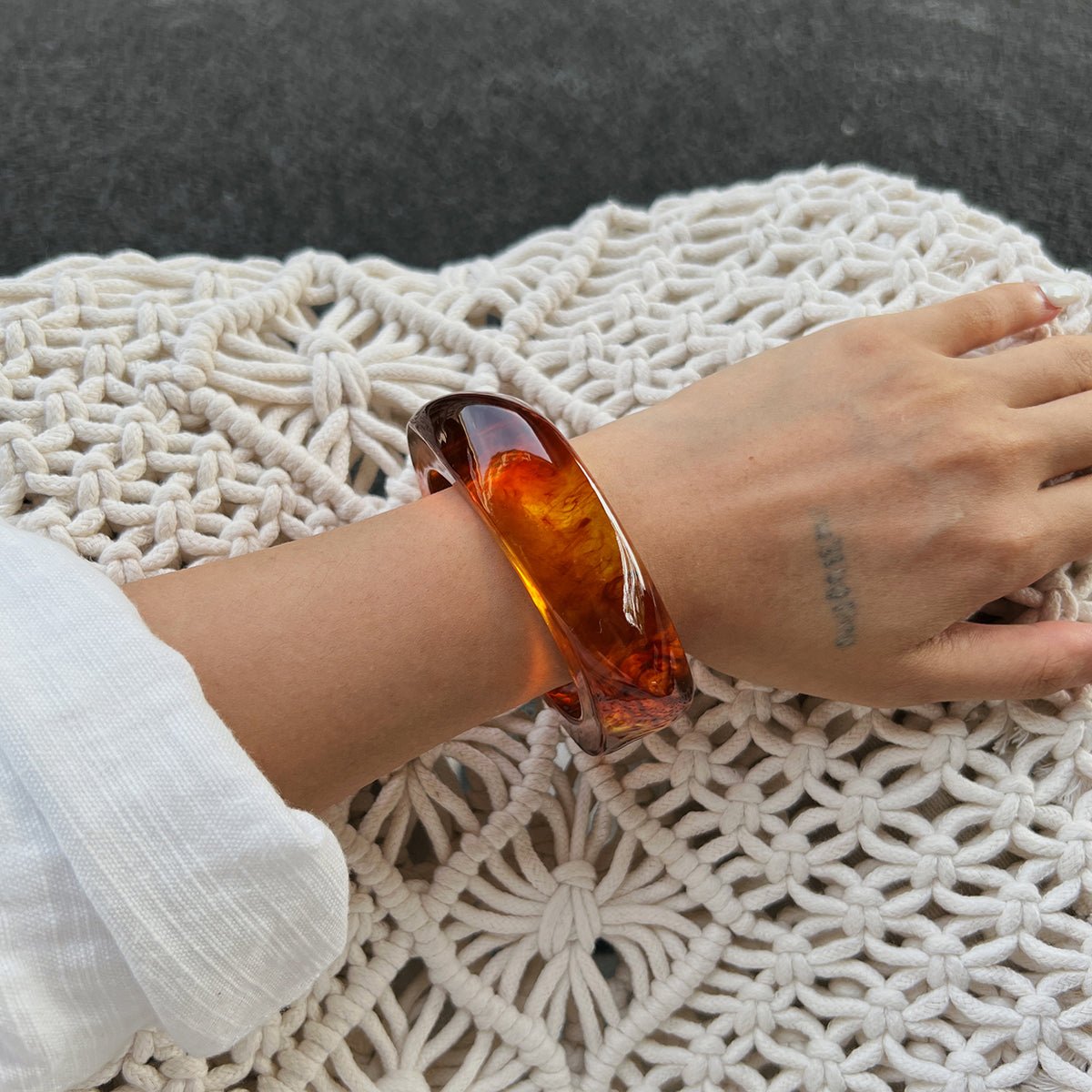 Geometric Gradient Square Bangle Bracelet Set - ArtGalleryZen