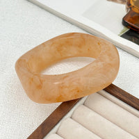 Thumbnail for Geometric Gradient Square Resin Bangle Bracelet - ArtGalleryZen