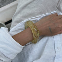 Thumbnail for Geometric Gradient Square Resin Bangle Bracelet - ArtGalleryZen