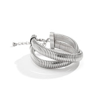 Thumbnail for Geometric Intermeshing Bangle Bracelet - ArtGalleryZen