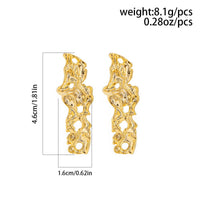 Thumbnail for Geometric Irregular Abstract Lava Earrings - ArtGalleryZen