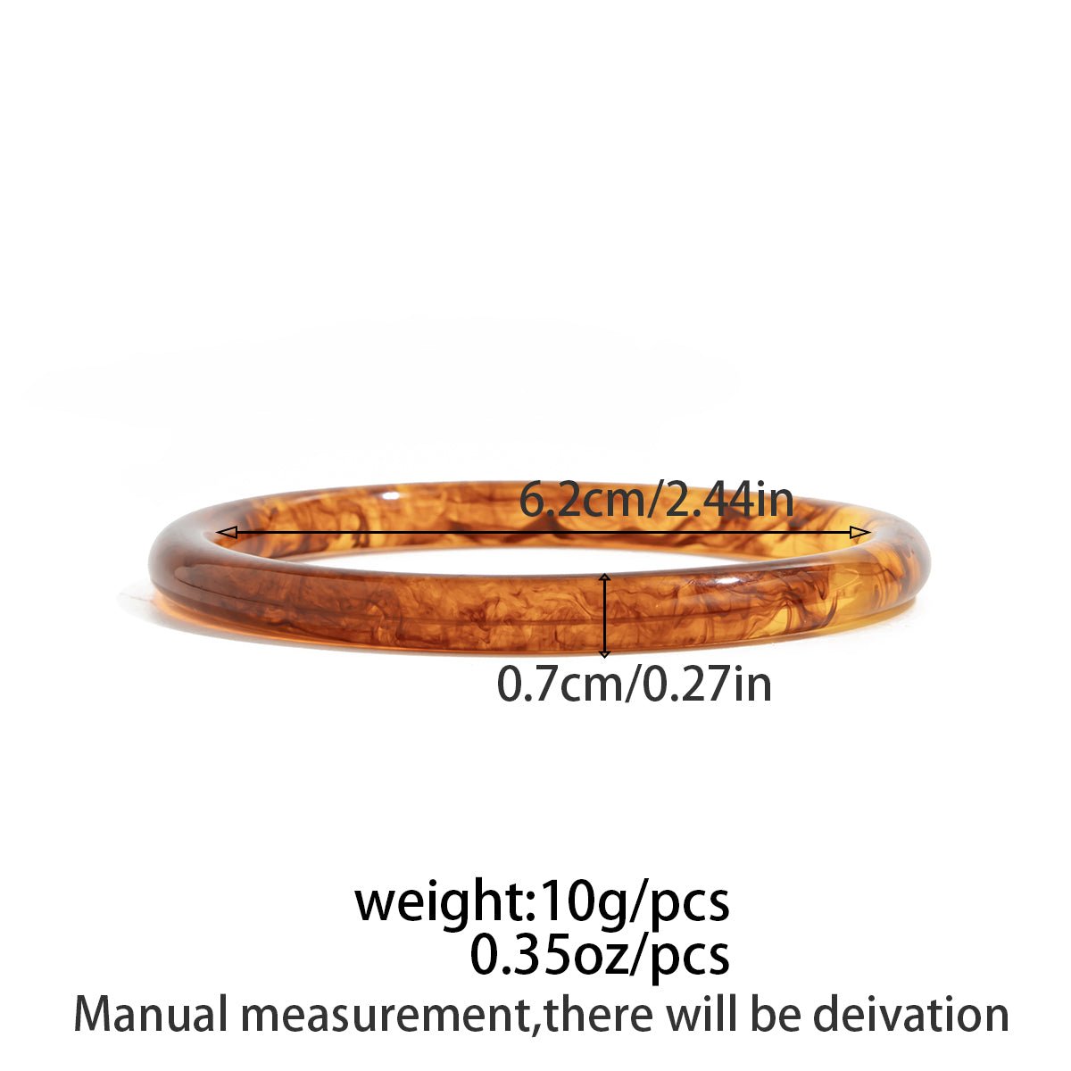 Geometric Irregular Gradient Resin Bangle Bracelet Set - ArtGalleryZen
