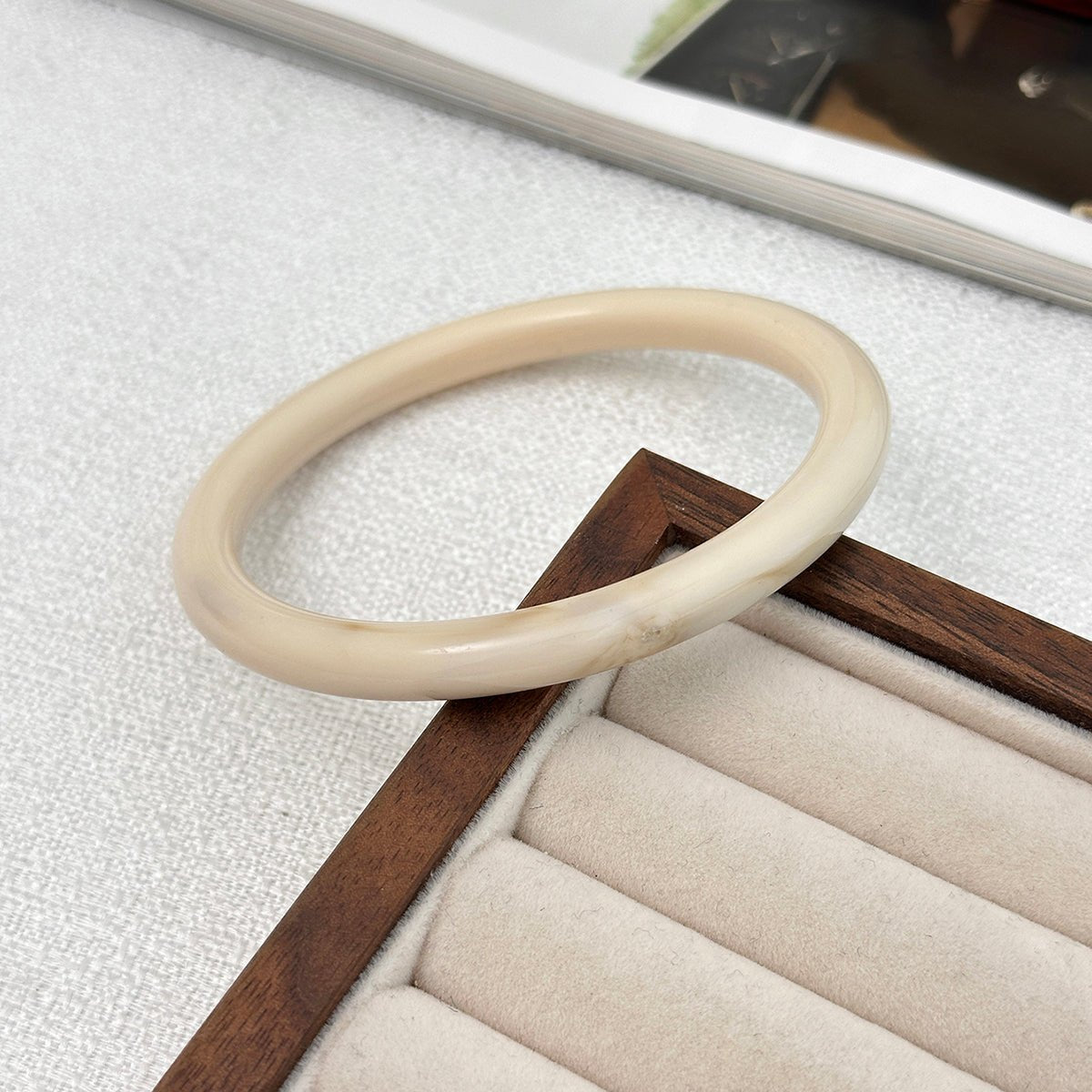 Geometric Irregular Gradient Resin Bangle Bracelet Set - ArtGalleryZen