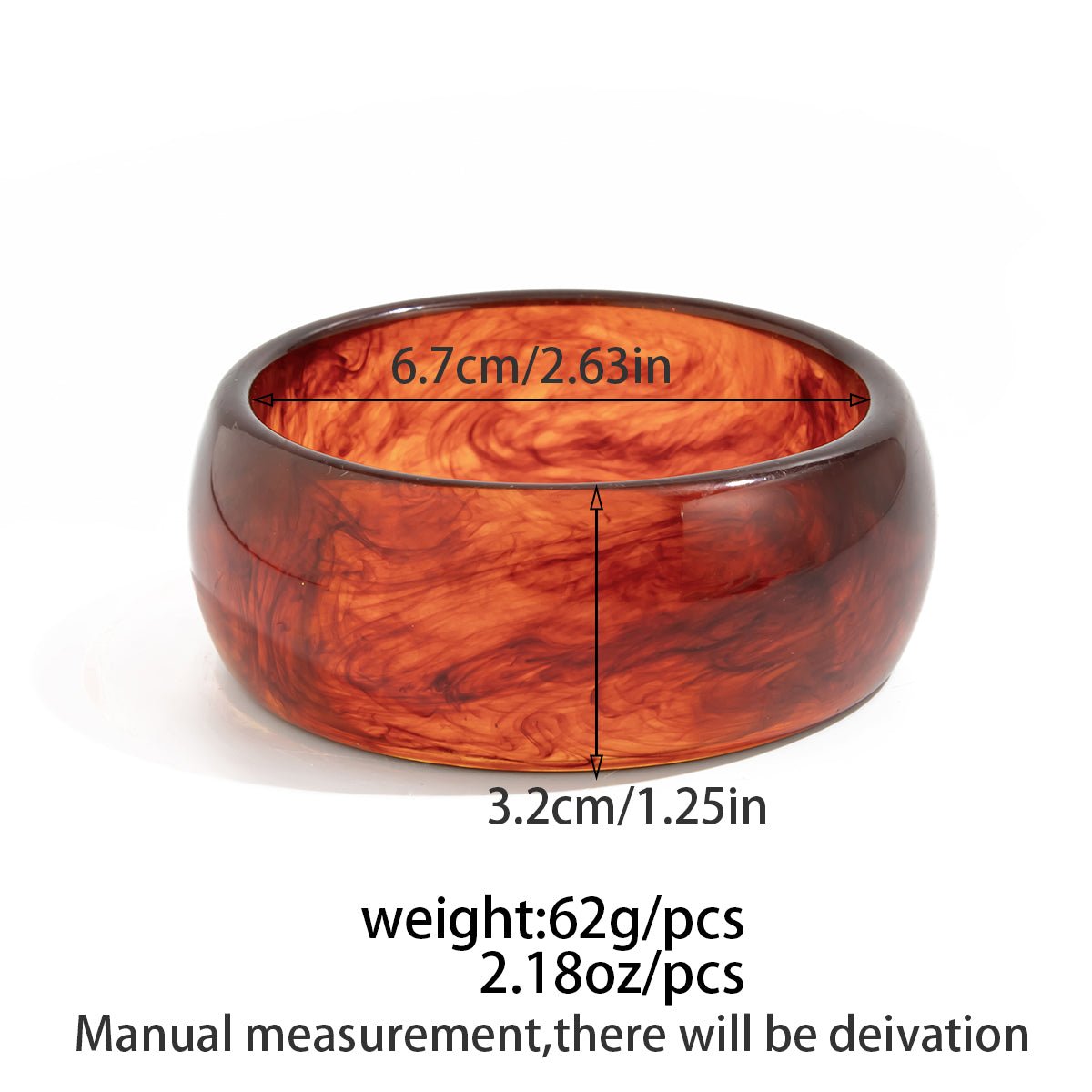 Geometric Irregular Gradient Resin Bangle Bracelet Set - ArtGalleryZen