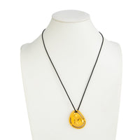 Thumbnail for Geometric Irregular Pendant Wax Cord String Necklace - ArtGalleryZen
