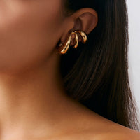 Thumbnail for Geometric Liquid Flow Waterdrop Earrings - ArtGalleryZen