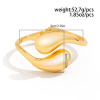 Thumbnail for Geometric Minimalist Duo Waterdrop Bangle Bracelet - ArtGalleryZen
