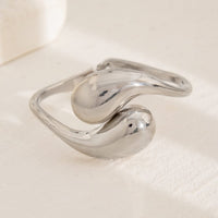 Thumbnail for Geometric Minimalist Duo Waterdrop Bangle Bracelet - ArtGalleryZen