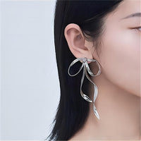 Thumbnail for Geometric Ribbon Dangle Earrings - ArtGalleryZen