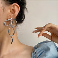Thumbnail for Geometric Ribbon Dangle Earrings - ArtGalleryZen