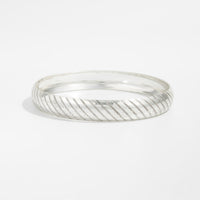 Thumbnail for Geometric Silver Plated Striped Arm Cuff - ArtGalleryZen