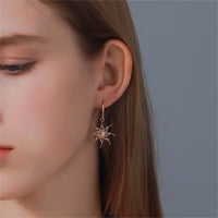 Thumbnail for Geometric Star Moon Phase Dangle Earrings - ArtGalleryZen