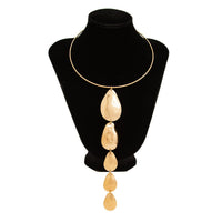 Thumbnail for Geometric Waterdrop Pendant Collar Choker Y Necklace - ArtGalleryZen
