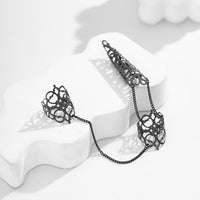 Thumbnail for Gothic Dark Nail Fingers Hand Armor Nails Claws Finger Chain Rings - ArtGalleryZen