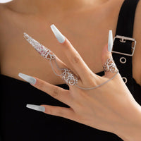 Thumbnail for Gothic Dark Nail Fingers Hand Armor Nails Claws Finger Chain Rings - ArtGalleryZen