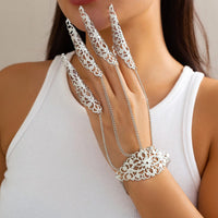 Thumbnail for Gothic Five Finger Armor Nails Mittens Bracelet - ArtGalleryZen