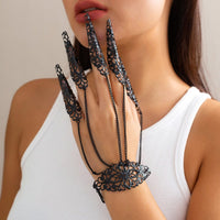 Thumbnail for Gothic Five Finger Armor Nails Mittens Bracelet - ArtGalleryZen