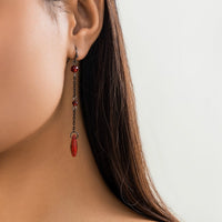 Thumbnail for Gothic Rhinestone Waterdrop Dangle Earrings - ArtGalleryZen