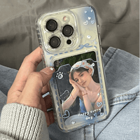 Thumbnail for Gradient Transparent Kpop Photocard Polaroid iPhone Case - ArtGalleryZen