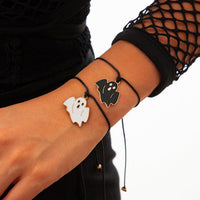 Thumbnail for Halloween Cute Ghost Pendant Wax Cord Bracelet Set - ArtGalleryZen