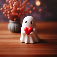Thumbnail for Halloween Cute Middle Finger Ghost Light Up Statue - ArtGalleryZen