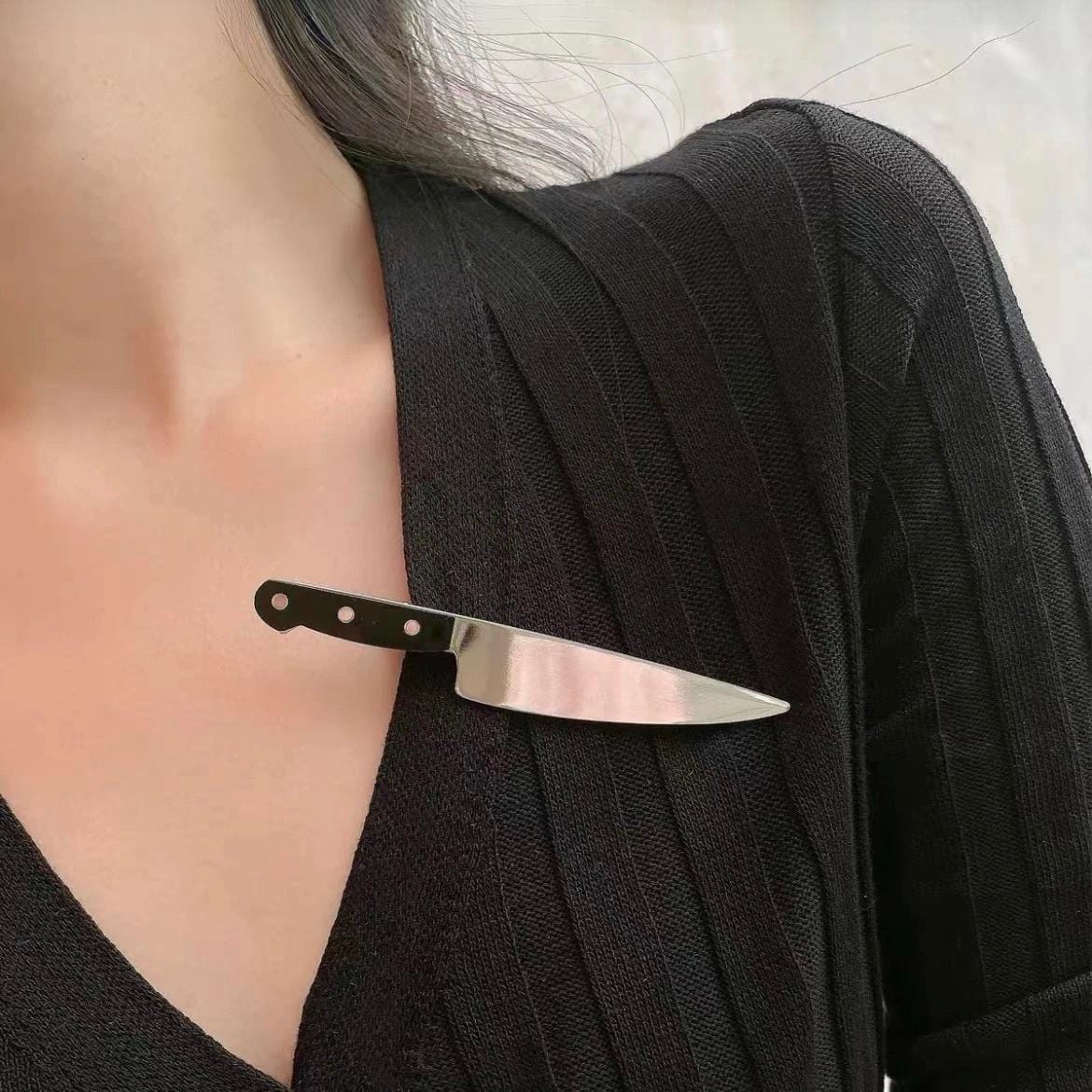 Halloween Funny Knife Shape Hair Clip - ArtGalleryZen