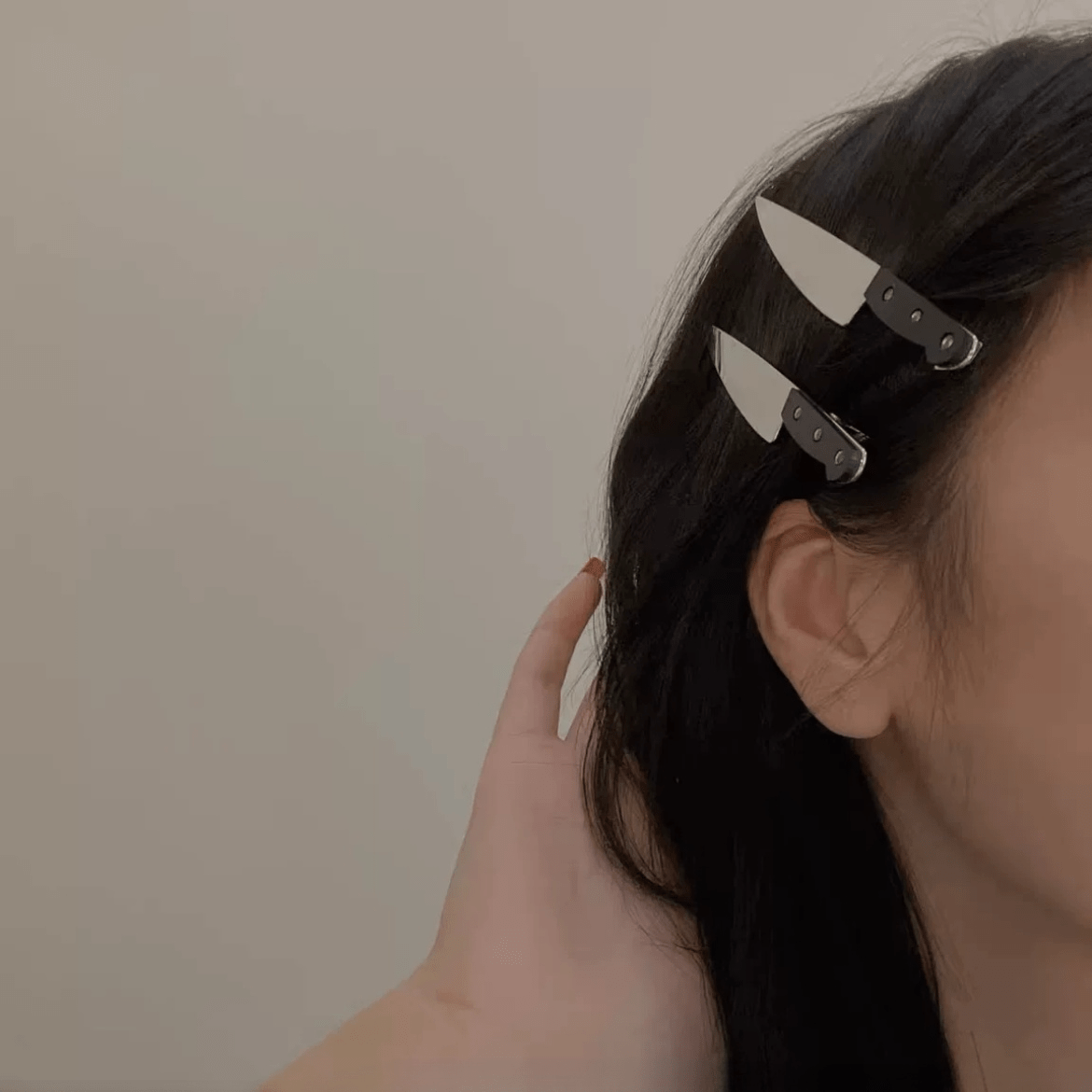 Halloween Funny Knife Shape Hair Clip - ArtGalleryZen