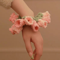 Thumbnail for Handmade Crochet Lily Of The Valley Chignon Hair Band - ArtGalleryZen