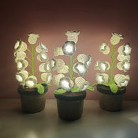 Thumbnail for Handmade Crochet Lily Of The Valley Night Light - ArtGalleryZen