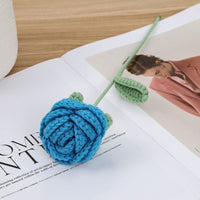 Thumbnail for Handmade Crochet Rose Flower - ArtGalleryZen