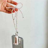 Thumbnail for Handmade Crystal Seed Bead Pearl Dance Theatrical Phone Strap - ArtGalleryZen